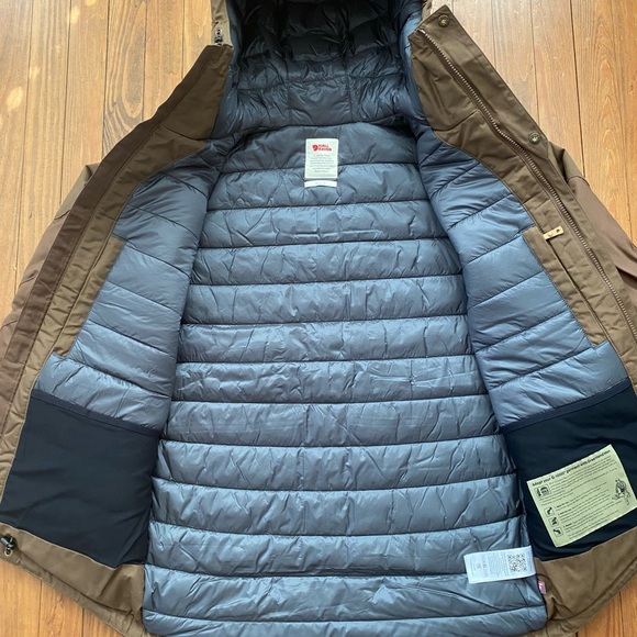 Fjallraven Mens Skogso Padded Jacket Small Dark Oak - Picture 6 of 14